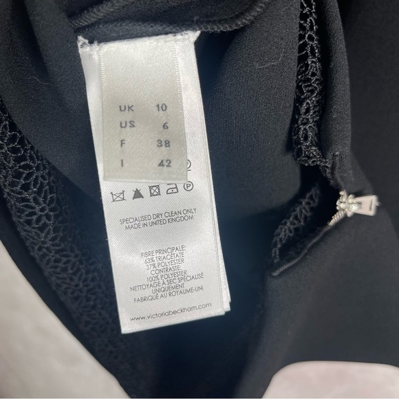 Victoria BeckhamLace Trim Detail Pencil Skirt In Black Women's Size US 6 - Picture 4 of 5